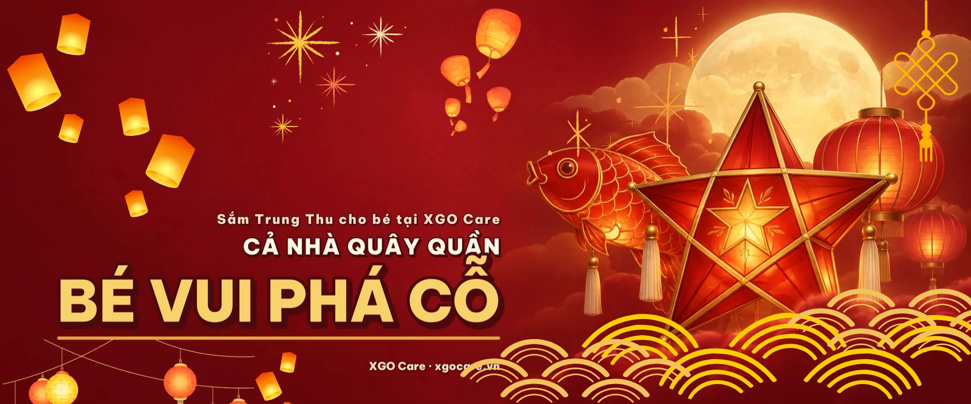 Trung Thu của bé — cả nhà quây quần, bé vui phá cỗ
