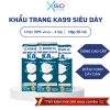 Khẩu trang y tế KF94 Hàn Quốc 4D mask 4 lớp kháng khuẩn Khánh An KA99 hộp 30 cái ngăn vi khuẩn chống bụi hiệu quả KAK99O