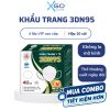 Khẩu trang N95 chính hãng Khánh An 4 lớp kháng khuẩn chống bụi mịn 3DN95 Khánh An hộp 10 cái KA3DN95O