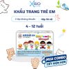 Khẩu trang cho bé trẻ em kháng khuẩn hộp 50 cái Khánh An ngăn bụi bẩn vi khuẩn hiệu quả KAKTYTC
