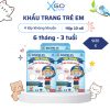 Combo 20 hộp 200 cái khẩu trang cho bé 1 tuổi đến 8 tuổi 3d kháng khuẩn cao cấp hộp 10 cái Khánh An KA3DC