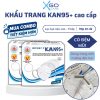Khẩu trang y tế N95 chính hãng 5 lớp kháng khuẩn Khánh An KAN95 hộp 10 cái có mút đệm mũi êm chống mờ kính KAKAN95O