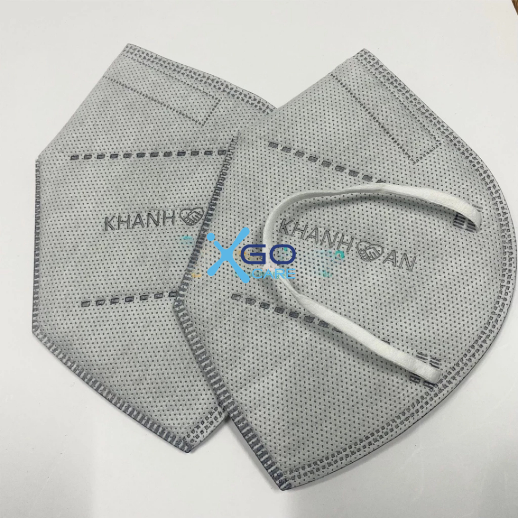 Khẩu trang y tế N95 chính hãng 5 lớp kháng khuẩn Khánh An KAN95 hộp 10 cái có mút đệm mũi êm chống mờ kính KAKAN95O