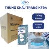 Thùng khẩu trang Khánh an KF94 Khánh An 300 cái 4 lớp kháng khuẩn chống nắng ngăn bụi min pm2.5 bảo vệ da mặt x10KAKF94O