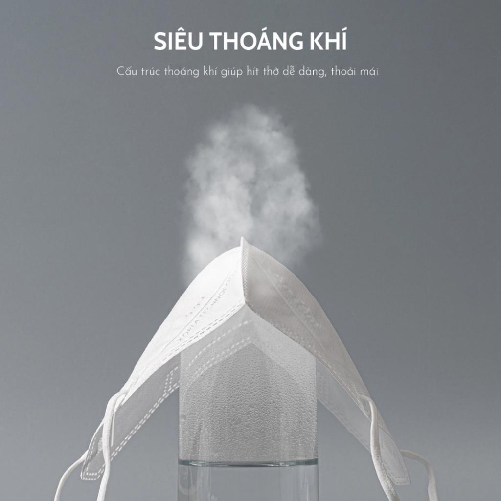 Set 5 bịch 50 cái khẩu trang 6d mask 4 lớp kháng khuẩn ngăn bụi mịn thiết kế thời trang chính hãng An Tâm