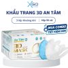 Khẩu trang 3d mask kháng khuẩn ngăn bụi mịn dây đeo mềm mại thoải mái chính hãng An Tâm hộp 50 cái AT3D50O