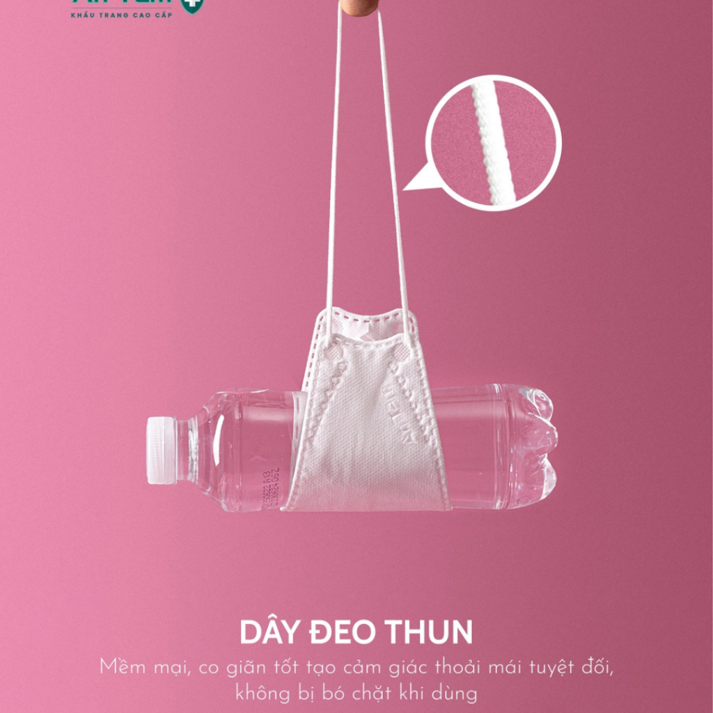 Thùng khẩu trang kf94 Hàn Quốc 4d mask 4 lớp kháng khuẩn ngăn bụi mịn chính hãng An Tâm thùng 300 cái AT4DO