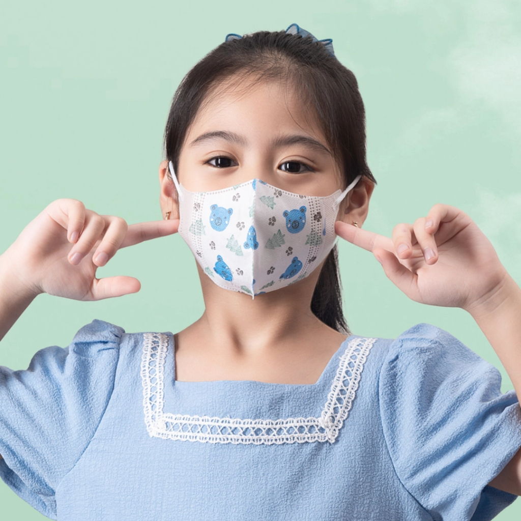 Thùng 100 cái khẩu trang 5D cho bé An Tâm 3 tuổi đến 8 tuổi bé gái bé trai nhiều họa tiết đáng yêu hộp 10 cái x10AT5DC
