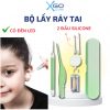 Bộ lấy ráy tai có đèn led thông minh dụng cụ ngoáy tai chuyên nghiệp cho bé và người lớn đầu silicone mềm dễ sử dụng