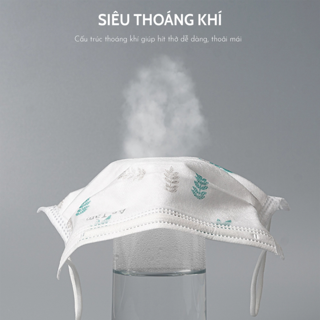 Khẩu trang An Tâm khẩu trang in hình họa tiết dễ thương cao cấp 4 lớp kháng khuẩn chống thấm nước lọc bụi hộp 50c ATHTOH