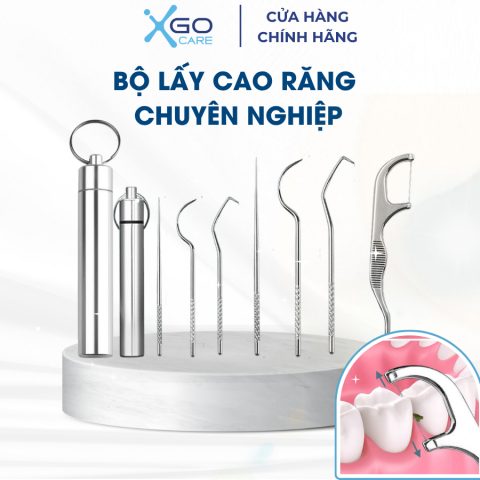 Dụng cụ Lấy cao răng chuyên nghiệp inox không gỉ 304 chỉ nha khoa răng kim loại dụng cụ làm sạch răng miệng CN014