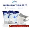 Combo 50 cái khẩu trang 5D PT mask bịch 10 cái kháng khuẩn chống bụi hàng chính hãng công ty Phương Tuyến x5PT5DO