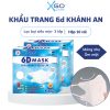 Set 5 hộp khẩu trang 6D Mask Khánh An y tế cao cấp 3 lớp không bám hơi vào kính kháng khuẩn hộp 10 cái KA6DO