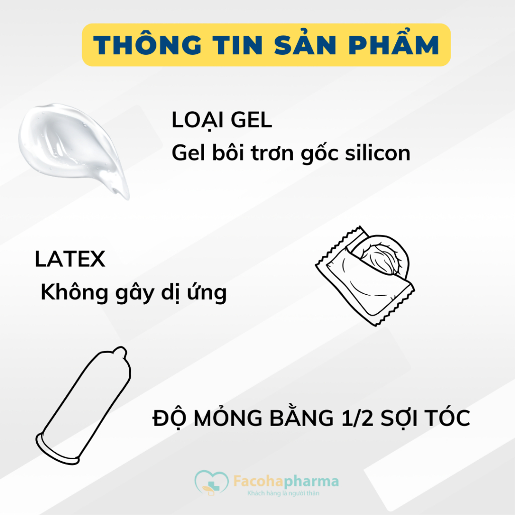 Bao cao su có gai Sagami White Box siêu mỏng tăng kích thích kéo dài quan hệ hộp 10 cái