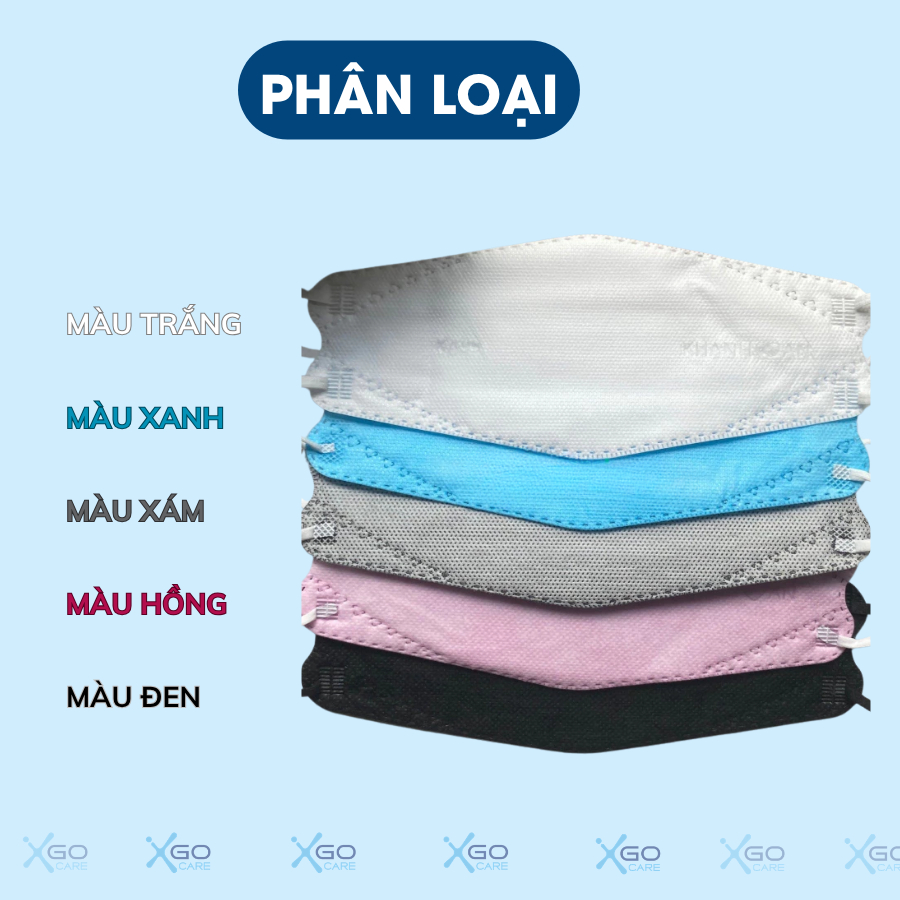 Khẩu trang 4D KF94 Khánh An chống bụi mịn 4 lớp cao cấp hộp 30 cái KAKA99O