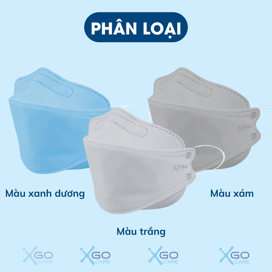 Khẩu trang KF94 Hàn Quốc Khánh An chống bụi mịn 4 lớp cao cấp hộp 30 cái KAKA99O