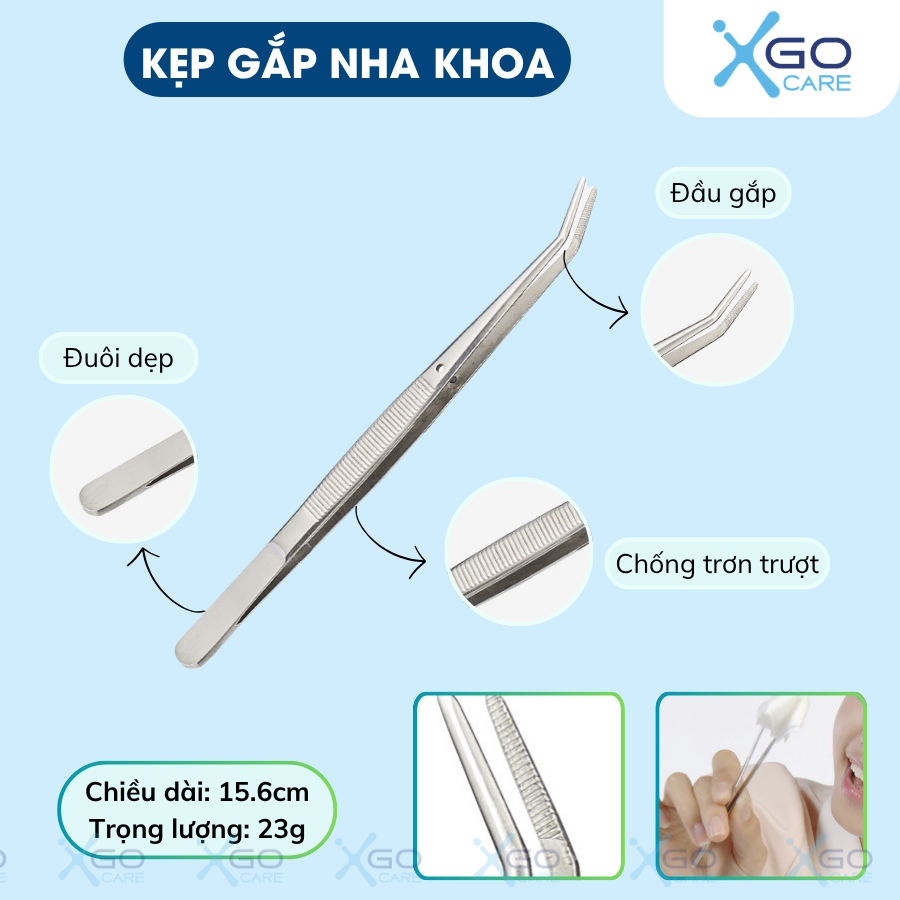 Dụng cụ nha khoa bộ dụng cụ 6 món bằng inox 304 chống rỉ sét chống hôi miệng làm sạch và chăm sóc răng miệng CN014