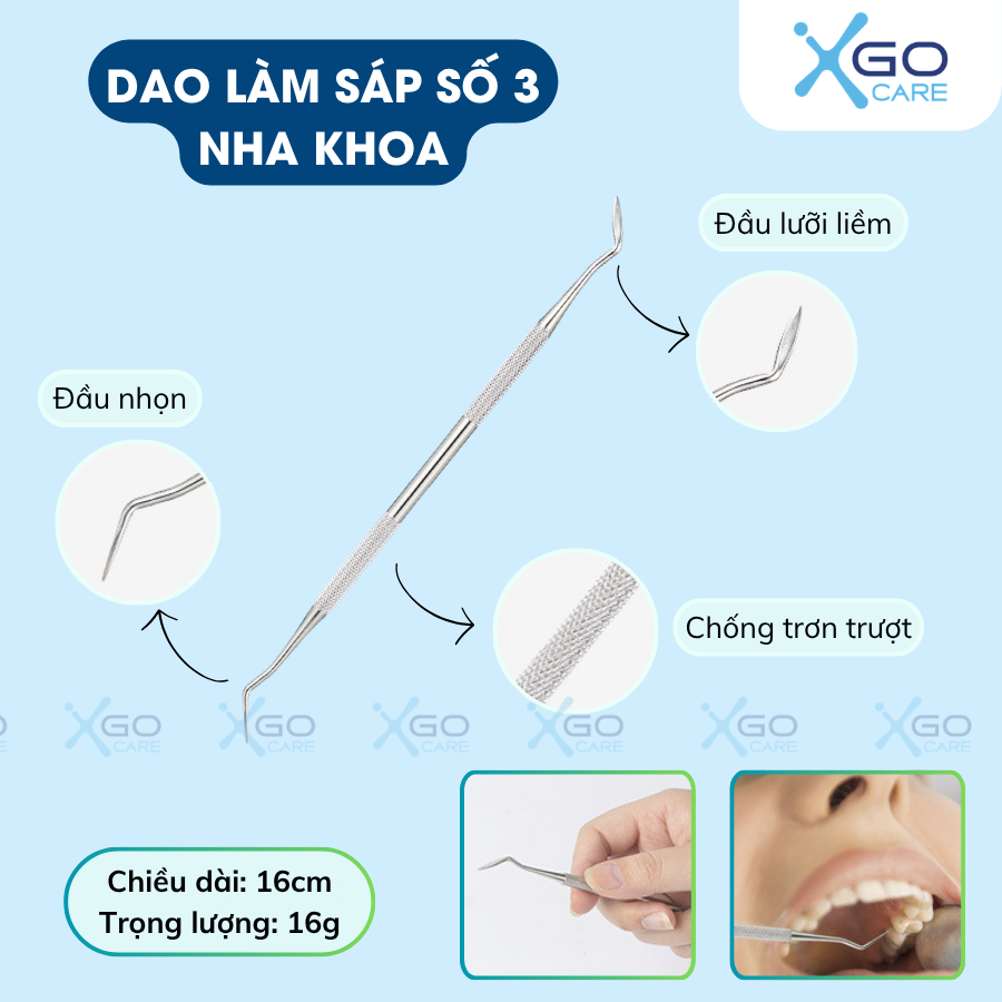 Dụng cụ nha khoa bộ dụng cụ 6 món bằng inox 304 chống rỉ sét chống hôi miệng làm sạch và chăm sóc răng miệng CN014