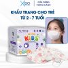 Khẩu trang cho bé 6D Mask Kids An Tâm thùng 100 cái chống bụi mịn kháng khuẩn dành cho bé từ 2 đến 7 tuổi