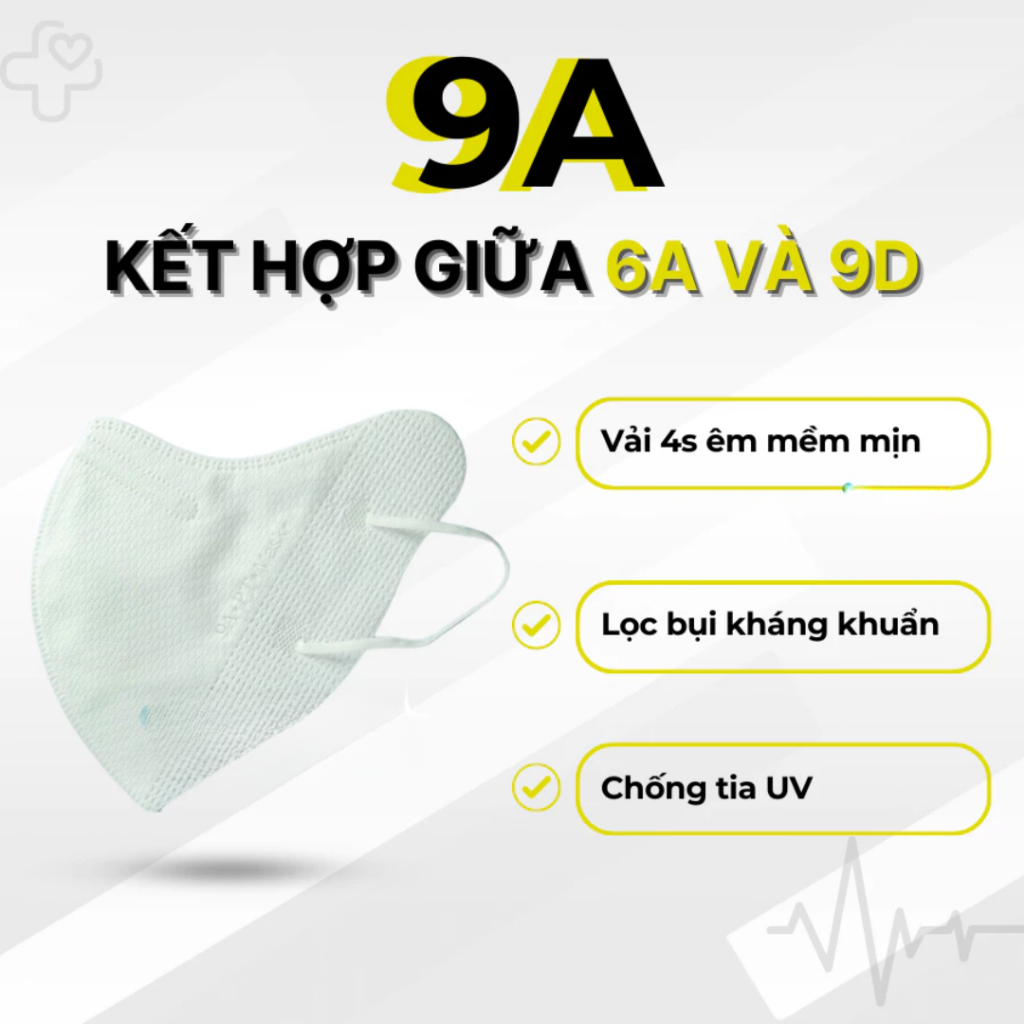 Thùng sỉ 100 bịch khẩu trang 9A PT mask cao cấp 5 lớp kháng khuẩn thiết kế 3D che nắng phổ rộng