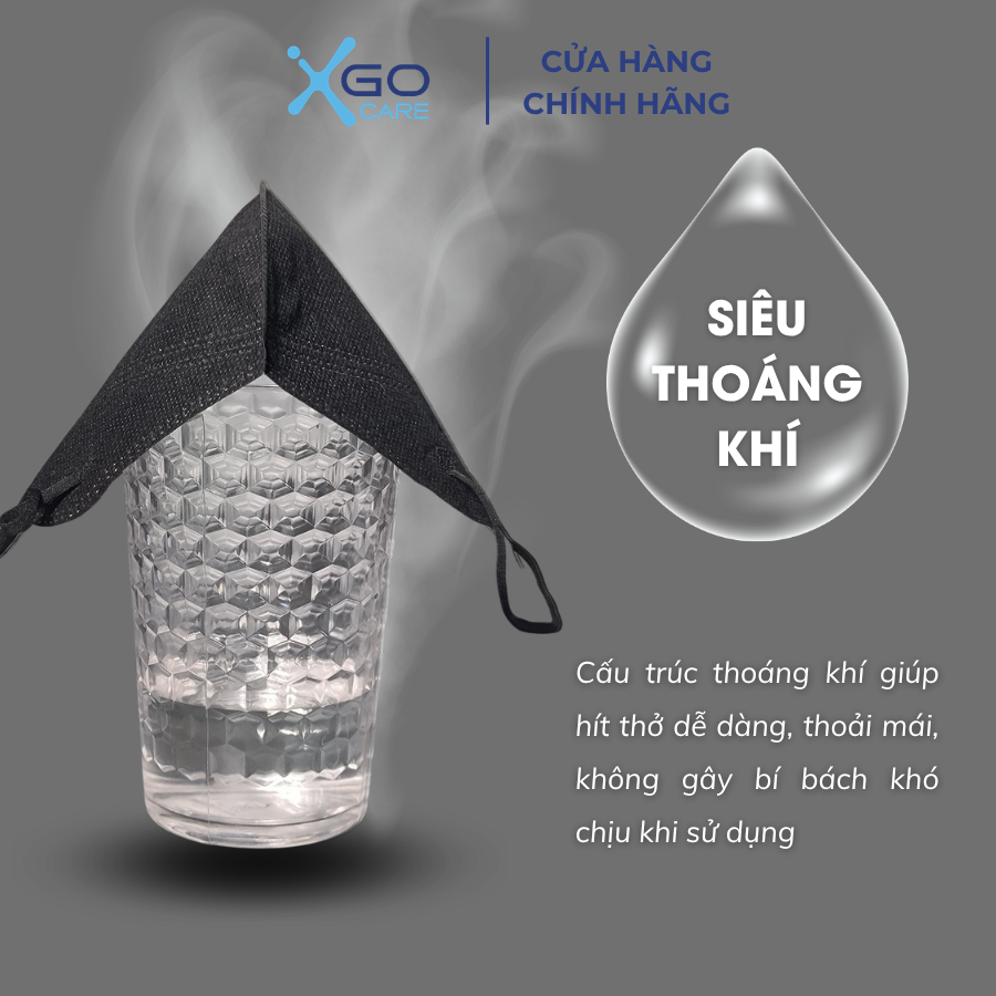 Khẩu trang 6A PT 4 lớp giúp kháng khuẩn vượt trội ngăn chặn khói bụi và chống tia UV toàn diện gói 10 cái PT6AO