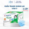 Khẩu trang y tế Khánh An 4 lớp cao cấp chống bụi kháng khuẩn hiệu quả  hộp 50 cái KAKTL2