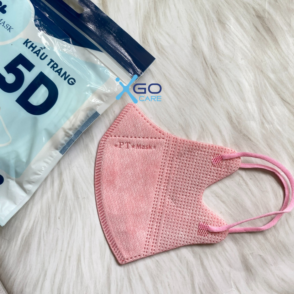 Thùng 100 bịch khẩu trang 5D Phương Tuyến chính hãng 4 lớp kháng khuẩn, chống bụi đủ màu sắc theo xu hướng x10PT9DO