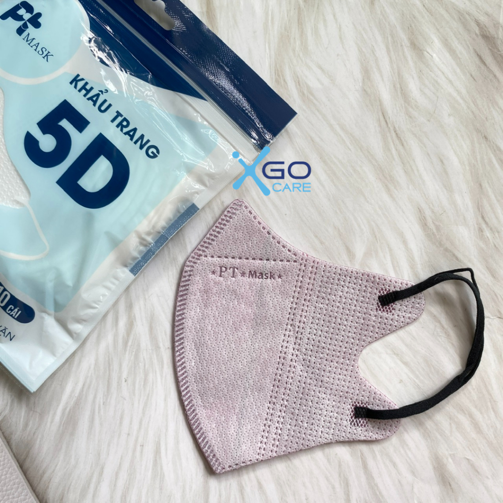 Thùng 100 bịch khẩu trang 5D Phương Tuyến chính hãng 4 lớp kháng khuẩn, chống bụi đủ màu sắc theo xu hướng x10PT9DO