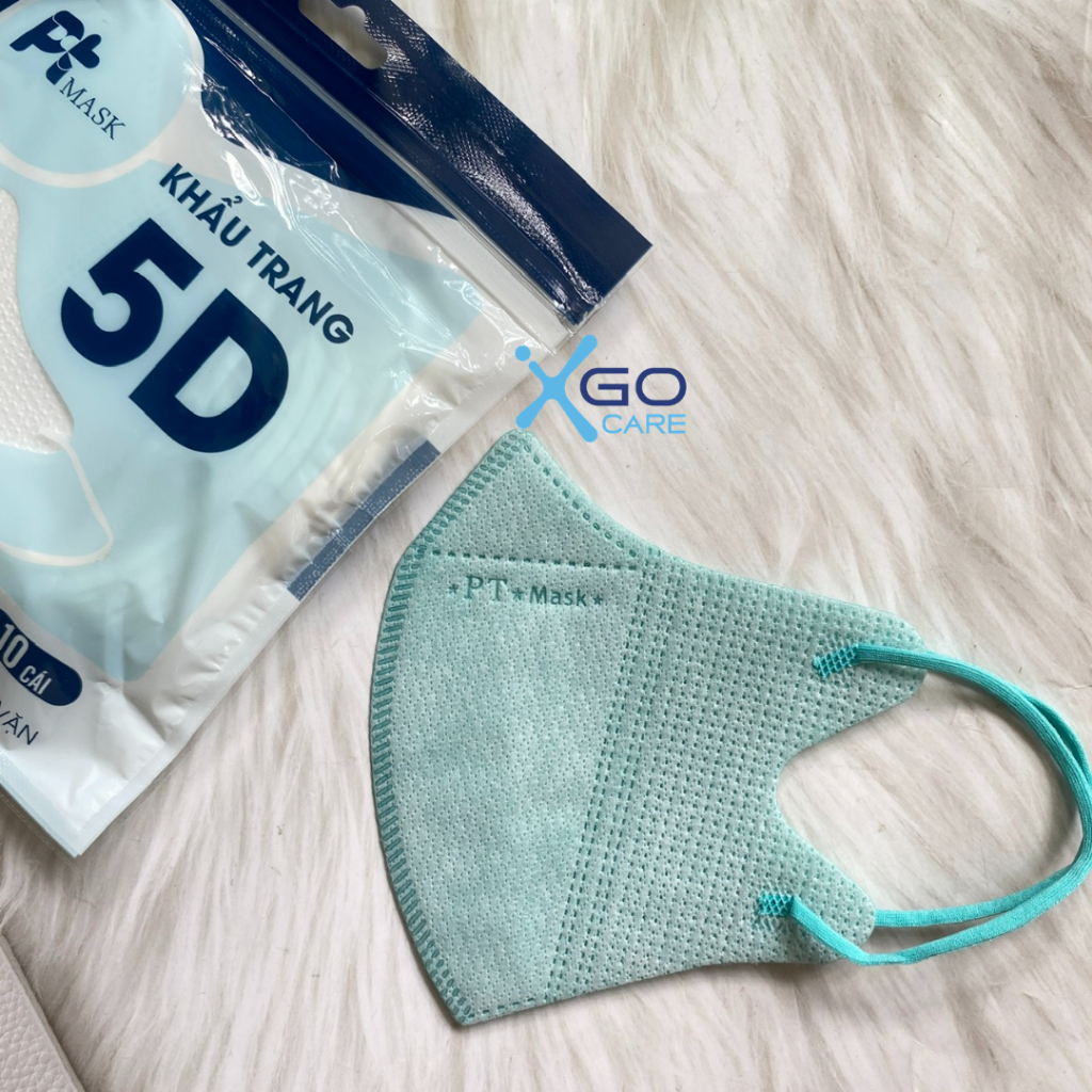 Thùng 100 bịch khẩu trang 5D Phương Tuyến chính hãng 4 lớp kháng khuẩn, chống bụi đủ màu sắc theo xu hướng x10PT9DO