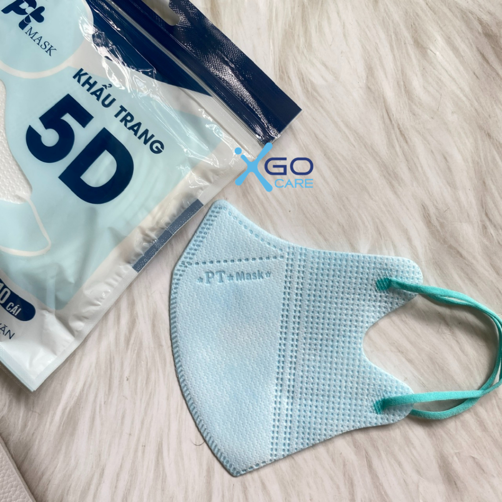 Thùng 100 bịch khẩu trang 5D Phương Tuyến chính hãng 4 lớp kháng khuẩn, chống bụi đủ màu sắc theo xu hướng x10PT9DO