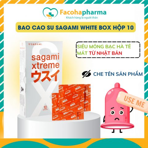 Bao cao su siêu mỏng Sagami Superthin siêu mỏng tăng kích thích kéo dài quan hệ hộp 10 cái