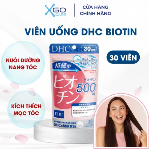 Viên uống DHC Biotin Nhật Bản ngăn rụng tóc giúp tóc chắc khỏe gói 30 viên 30 ngày TPN7.28