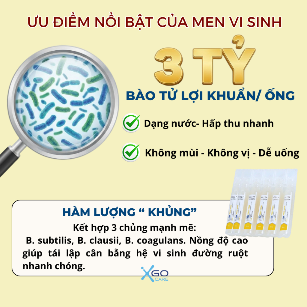 Men vi sinh LiveSpo PREG-MOM cho bé ,mẹ bầu giảm táo bón, nhuận tràng, hỗ trợ tiêu hóa hiệu quả hộp 20 ống