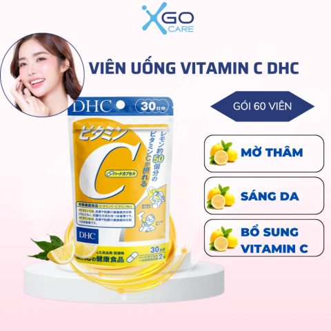 Viên uống Vitamin C DHC giúp sáng da mờ thâm bổ sung vitamin C tăng cường sức đề kháng